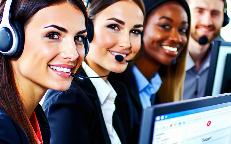 Hình ảnh nhân viên hỗ trợ khách hàng của S666, s66 đang tư vấn qua điện thoại và máy tính