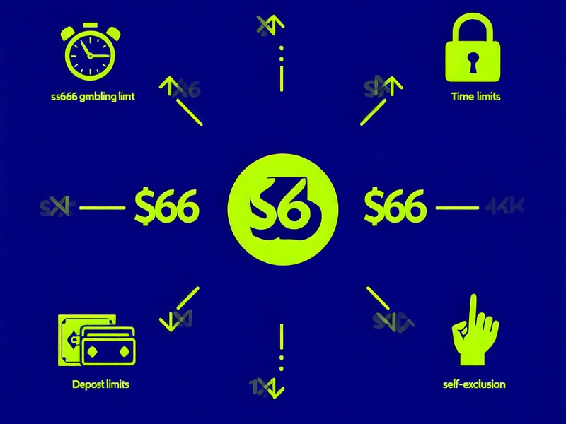 Logo S666 cùng với các biểu tượng cờ bạc có trách nhiệm như giới hạn tiền gửi và tự loại trừ